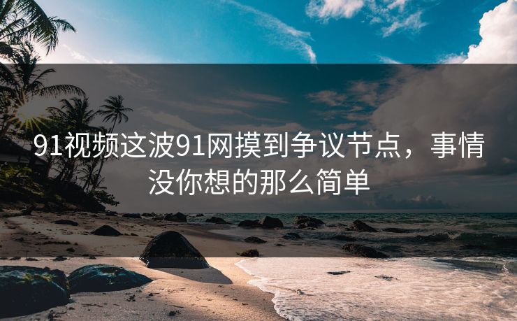 91视频这波91网摸到争议节点，事情没你想的那么简单